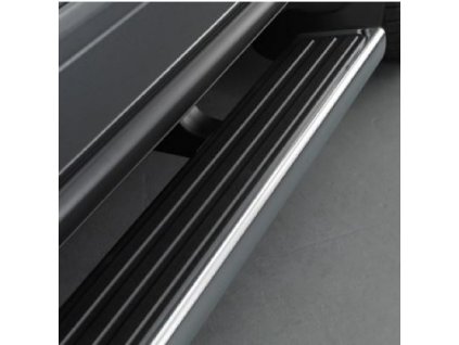 Buick Enclave 1st gen SHAPED ASSISTANT STEPS IN CHROME DESIGN