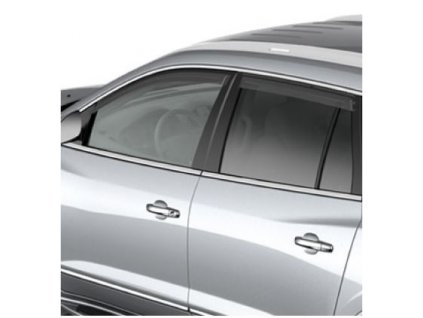 Buick Enclave 1.gen GESTREIFTE FENSTERABWEISER VORNE UND HINTEN IN RAUCHSCHWARZ