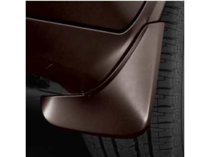 Buick Enclave 1st gen FRONT CURVED WATER SPLASH GUARDS IN DARK CHOCOLATE METALLIC