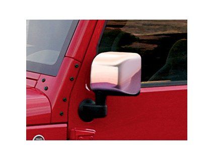 Coques de rétroviseurs chromées Jeep JK Wrangler