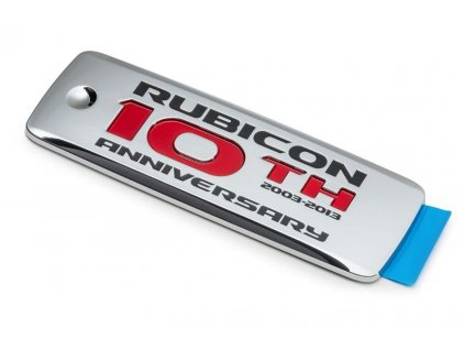 Jeep JK Wrangler emblém Rubicon 10th Anniversary