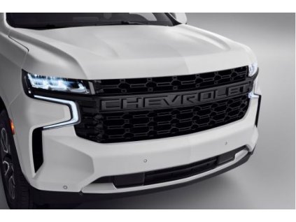 Chevrolet Tahoe 5.gen Mřížka chladiče v černé barvě s nápisem Chevrolet (pro vozidla bez kamery HD Surround Vision)