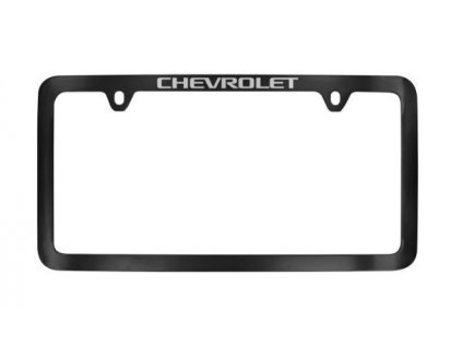Chevrolet Ramka tablicy rejestracyjnej firmy Baron & Baron® w kolorze czarnym z chromowanym napisem Chevrolet