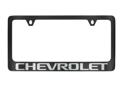 Chevrolet Ramka tablicy rejestracyjnej firmy Baron & Baron® w kolorze czarnym z chromowanym napisem Chevrolet