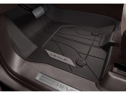 Chevrolet Podlahové rohože Premium pro první řadu s nápisem Chevrolet ve velmi tmavém odstínu Atmosphere