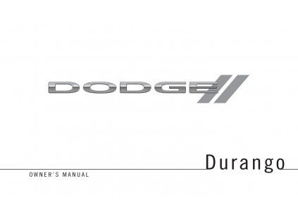 Manual de instrucciones Dodge Durango WD 2011-2019 ENG