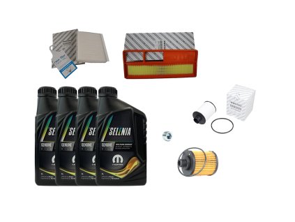 Olej, filtr + Zátka ol + Vzduchový, Klima, Palivový filtr