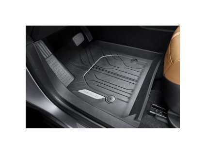 Chevrolet Blazer Premium Allwetter-Fußmatte für die erste Reihe in Tiefschwarz mit Chevrolet-Schriftzug