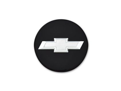 Cache-moyeu Chevrolet Blazer noir avec logo papillon argenté