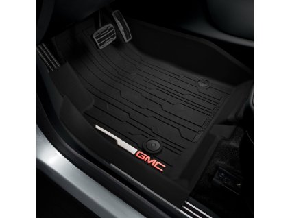 GMC Acadia Přední prémiové koberečky do každého počasí v černé barvě s logem GMC