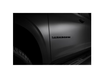 Chevrolet Suburban 12.gen Emblémy Suburban v černé barvě