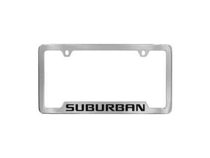 Chevrolet Suburban 12.gen Rámeček na registrační značku od společnosti Baron & Baron® v chromovém provedení s nápisem Suburban Script