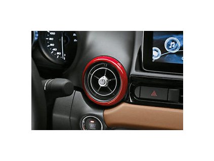 Abarth/Fiat 124 Spider Decoro foro riscaldamento tondo rosso