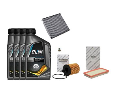 YXN olej, filtr + závit + vzduchový, klima filtr