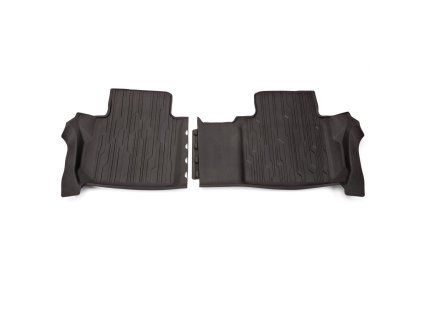 GMC Acadia All-Weather Mat for Models with Second Row Captain's Seats in Charcoal Black