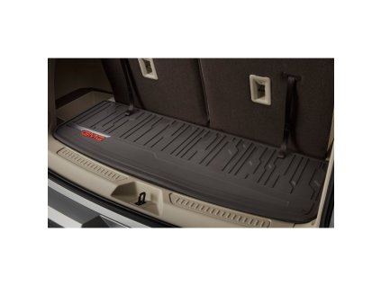 GMC Acadia Prémiová vana do kufru do každého počasí v barvě Cocoa s logem GMC