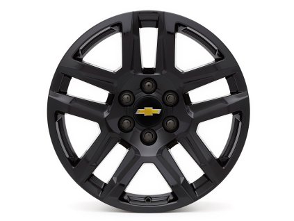 Cerchi in alluminio Chevrolet da 20x9 pollici a cinque razze in nero lucido