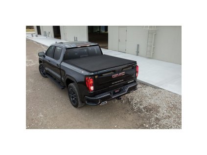 GMC Sierra 1500 5th gen Soft Folding Cover with Short Bed in Black by RealTruck Advantage®
