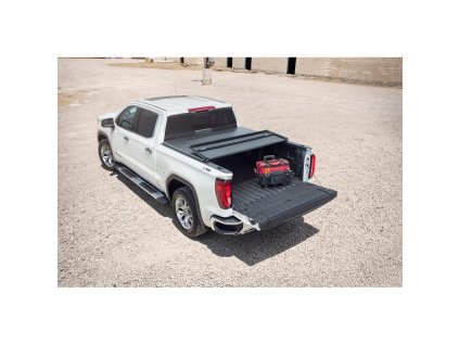 GMC Sierra 1500 5th Gen, Chevrolet Silverado 1500 4th Gen Standard Soft Folding Bed Cover in Black by RealTruck Advantage®