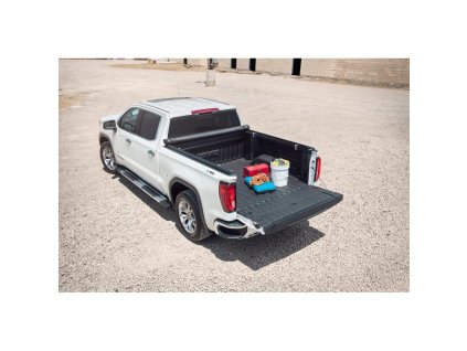 GMC Sierra 1500 5th gen Soft Roll-Up Bed Cover with Short Bed in Black by RealTruck Advantage®