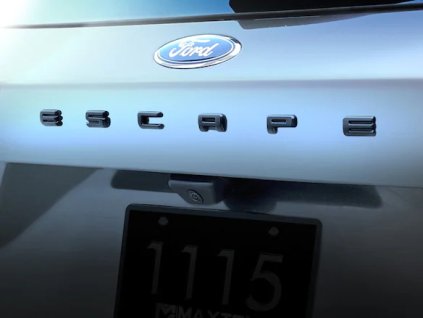 Ford Escape 4.gen Sada matně černého překryvného nápisu