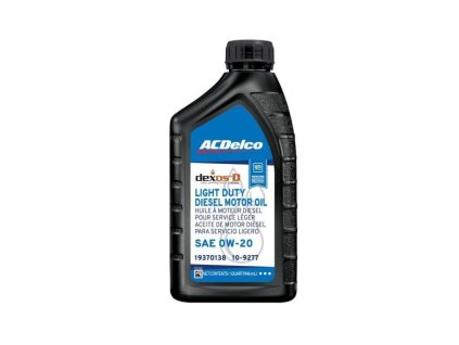 ACDelco Motorový olej Diesel dexosD Full Synthetic 0W-20 10-9277 (946ml)