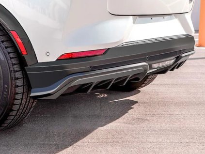 Ford Mustang Mach-E Air Design® Rear Bumper Diffuser Kit Satin Black for SEL and Titanium Models