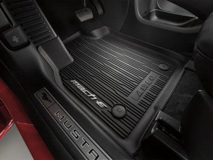 Ford Mustang Mach-E Noir Lot de 4 tapis de sol tout temps avec logo Pony