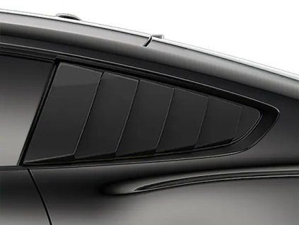 Ford Mustang 6.gen Persiennes de fenêtre de custode Air Design® en Shadow Black