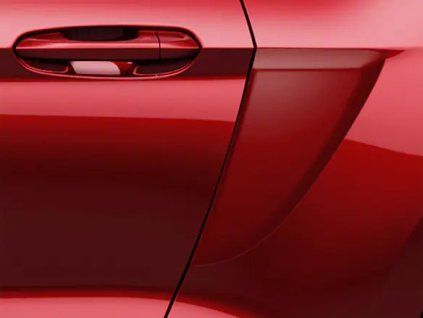 Ford Mustang 6.gen Air Design® Moulure de custode latérale Rouge Lucid