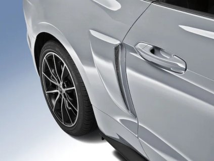 Ford Mustang 6. generacji Szczegóły produktu Air Design® Kultowa srebrna czerpak boczny