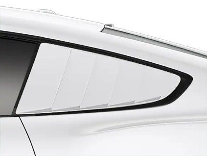 Ford Mustang 6.gen Persiennes de custode Air Design® Blanc Oxford