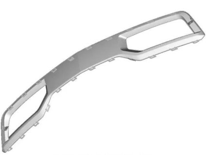Chevrolet Silverado 1500 4a generazione Piastra di copertura paraurti anteriore cromata