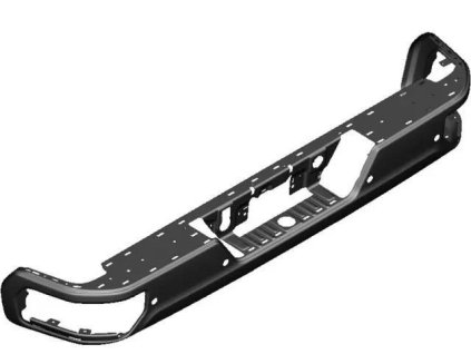Chevrolet Silverado 1500 4th gen Rear bumper impact strip