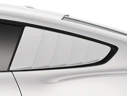 Ford Mustang 6.gen Persienne de vitre de custode Air Design® Iconic argent/argent Radiance