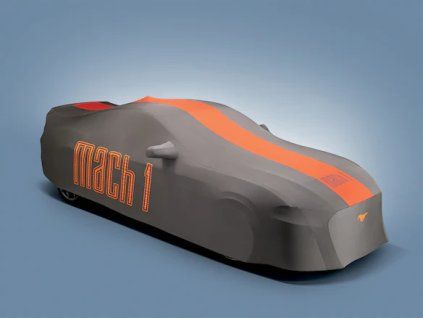 Ford Mustang 6.gen Gris-naranja funda para coche completo para modelos High Wing