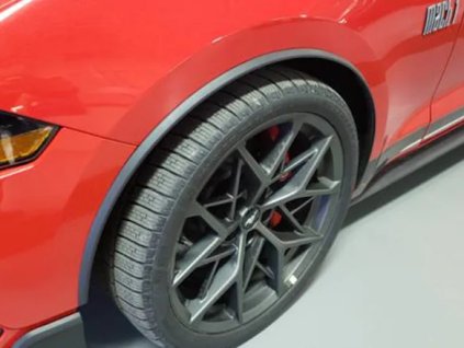 Ford Mustang 6th gen Air Design® Black wheel arch trims for front wheel openings only