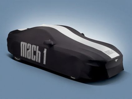 Ford Mustang 6th gen Black and white full vehicle cover for low wing models