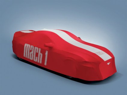 Ford Mustang 6. gen. Czerwono-biała pełna osłona pojazdu do modeli High Wing