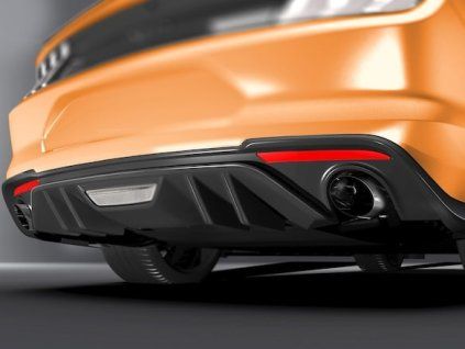 Ford Mustang 6.gen Diffuseur de pare-chocs arrière Noir mat Air Design®