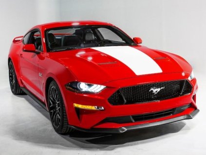 Ford Mustang 6. gen. Zestaw białych pasków na masce