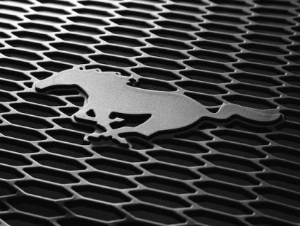Ford Mustang 6th gen Fekete 4 részes, minden időjáráshoz használható padlószőnyeg Pony logóval