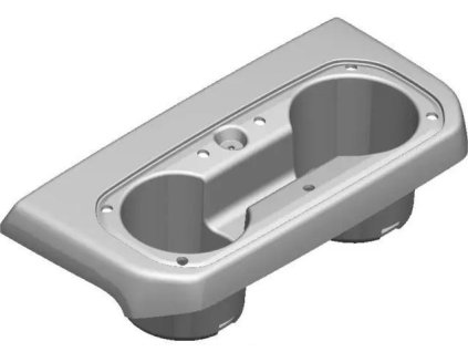 Chevrolet Silverado 1500 4.gen Zadní držák na šálky v barvě atmosphere