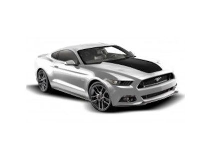 Ford Mustang 6.gen Kit de bandes Noir mat pour capot