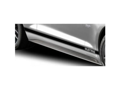 Ford Mustang 6. Generation Mattschwarzes Set mit drei Streifen