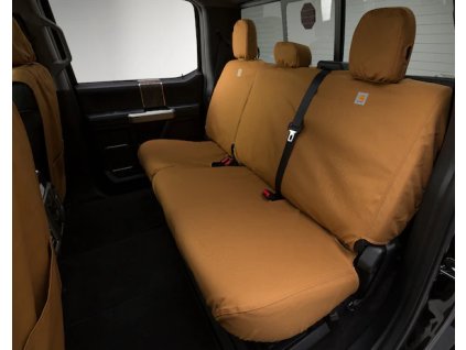 Ford F-150 Covercraft Carhartt Potahy zadních sedadel s loketní opěrkou 60/40 v hnědé barvě
