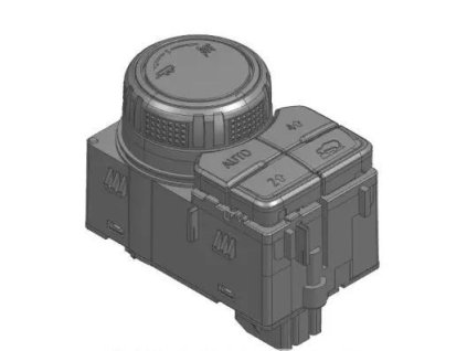 Chevrolet Silverado 1500 4.gen Černý spínač ovládání jízdy Jet Black