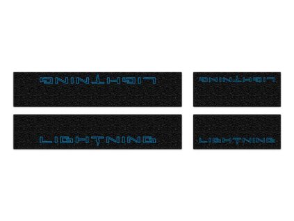 Ford Logo F-150 Tufskinz Lightning pe prag texturat negru pentru F-150 Lightning