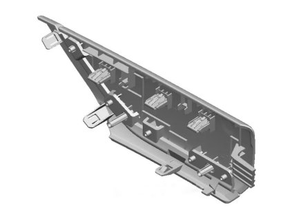 Chevrolet Silverado 1500 4.gen Kryt loketní opěrky zadních dveří na straně řidiče