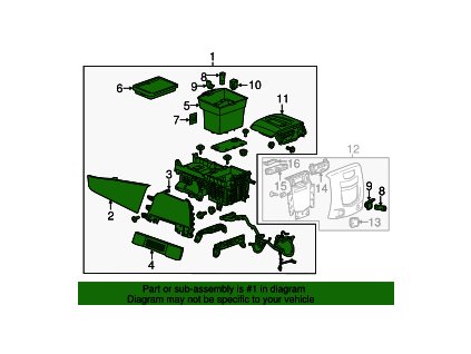 Cadillac Escalade Maple Sugar Přední panel pro prodloužení podlahové konzoly na straně spolujezdce